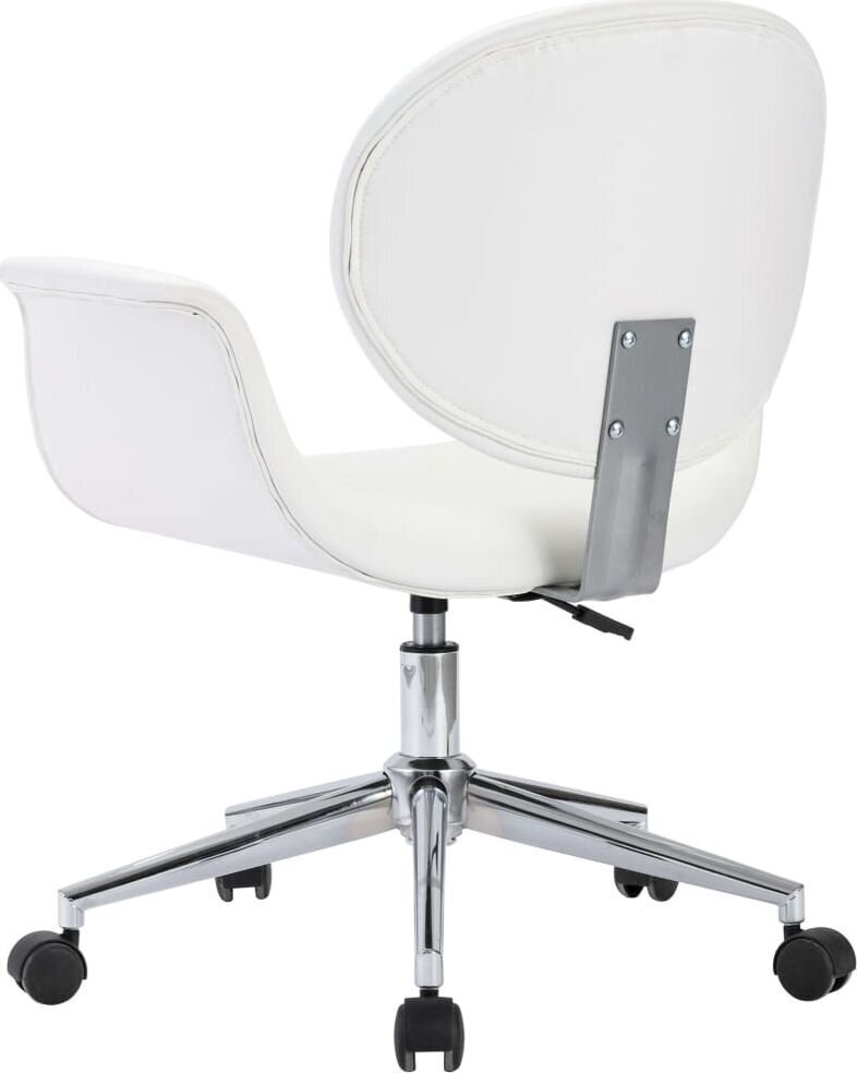 Pasukamos valgomojo kėdės, 2vnt., baltos spalvos kaina ir informacija | Virtuvės ir valgomojo kėdės | pigu.lt