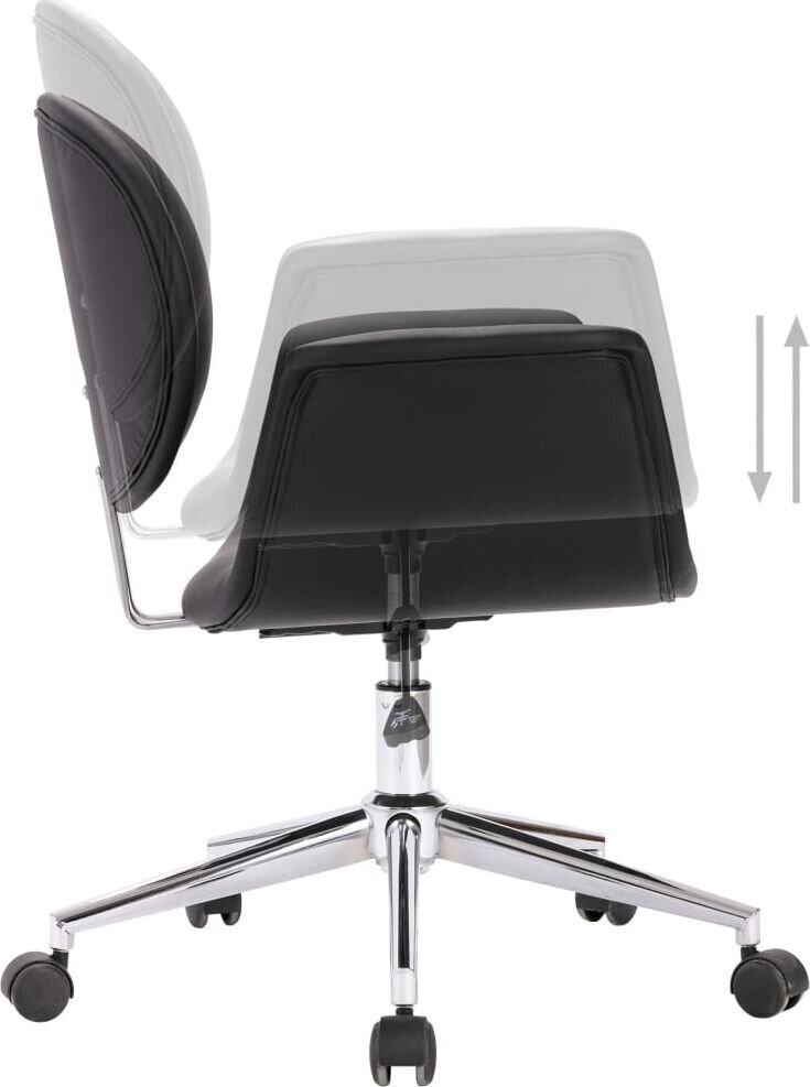 Pasukamos valgomojo kėdės, 2vnt., juodos spalvos kaina ir informacija | Virtuvės ir valgomojo kėdės | pigu.lt