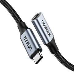 Ugreen кабель, USB Type C (female) - USB Type C (male), 0.5 m, удлинитель цена и информация | Кабели для телефонов | pigu.lt