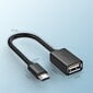 Adapteris Ugreen USB (female) - micro USB (male) OTG 12 cm USB 2.0 480 Mbps, juodas (US133 10396) kaina ir informacija | Laidai telefonams | pigu.lt