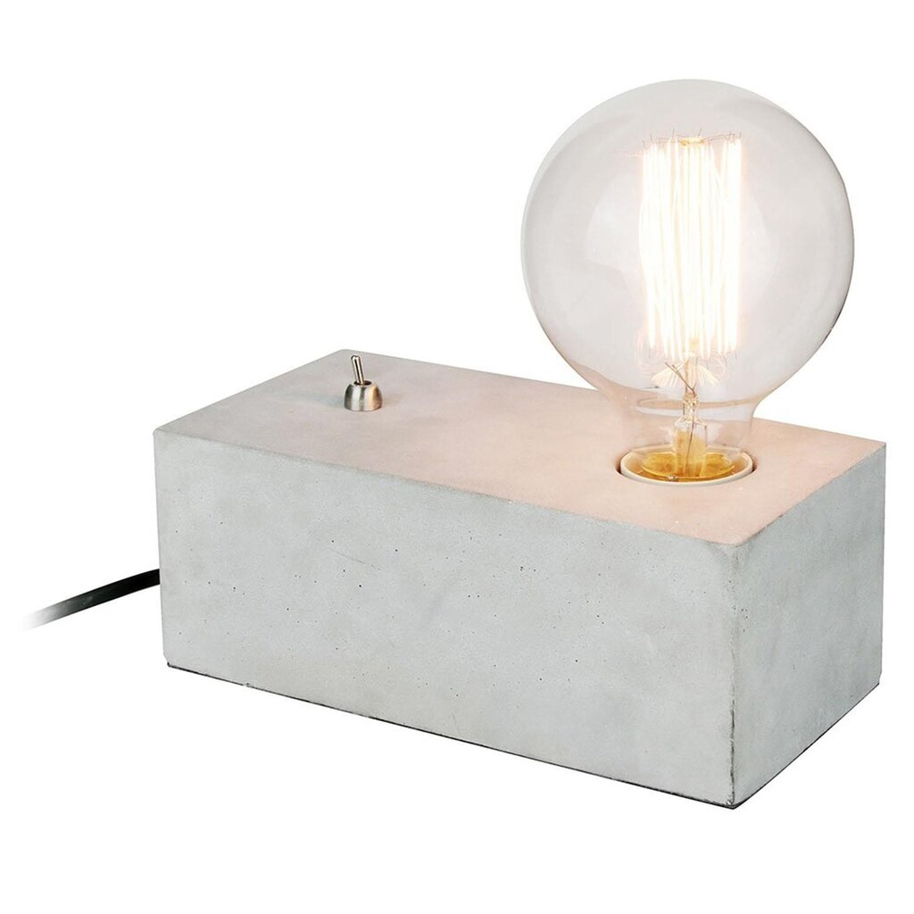 Betoninis stalo šviestuvas Cube 19cm kaina ir informacija | Staliniai šviestuvai | pigu.lt