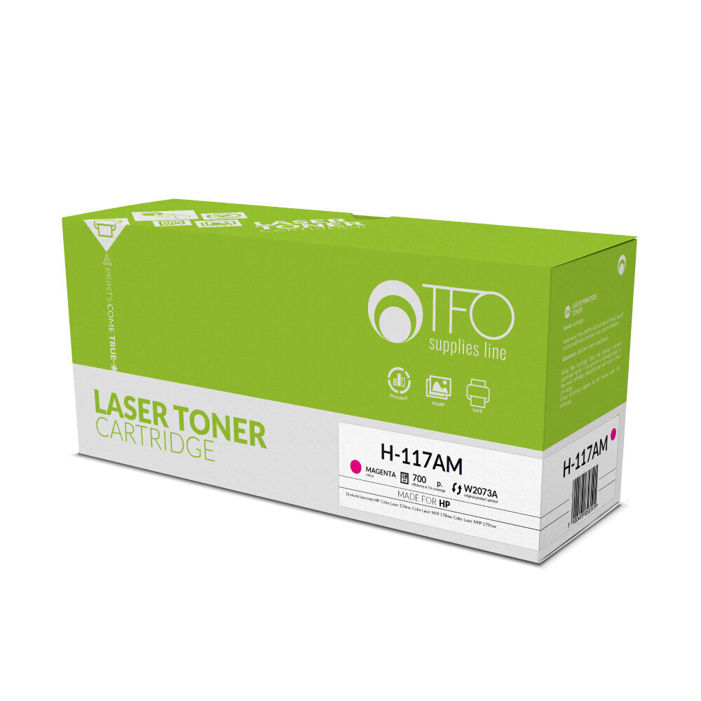 Toner H-117AM (W2073A) TFO 0,7k, rožinė (magenta) цена и информация | Kasetės lazeriniams spausdintuvams | pigu.lt