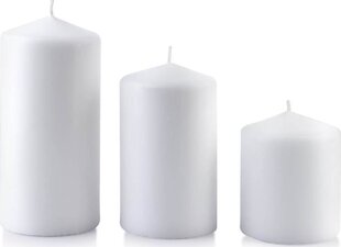 Žvakė Classic Candles White, 18 cm kaina ir informacija | Žvakės, Žvakidės | pigu.lt