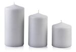 Žvakė Classic Candles Grey S, 10 cm