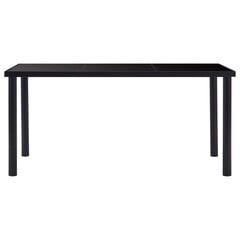 Набор столовой мебели для сада, черный цена и информация | Комплекты мебели для столовой | pigu.lt