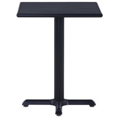 Sodo stalas, juodos spalvos, 60x60x75cm kaina ir informacija | Lauko stalai, staliukai | pigu.lt