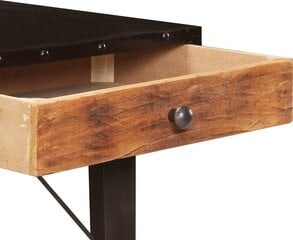 Консольный стол, 118x35x76 см, массив мелиорированного дерева цена и информация | Журнальные столики | pigu.lt