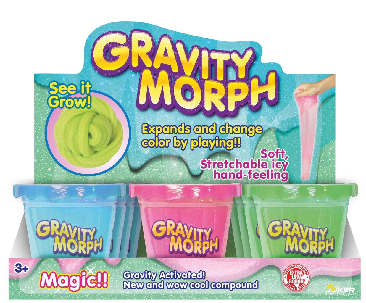 Gleivės Slimy Gravity Morph, 160 g цена и информация | Piešimo, tapybos, lipdymo reikmenys | pigu.lt