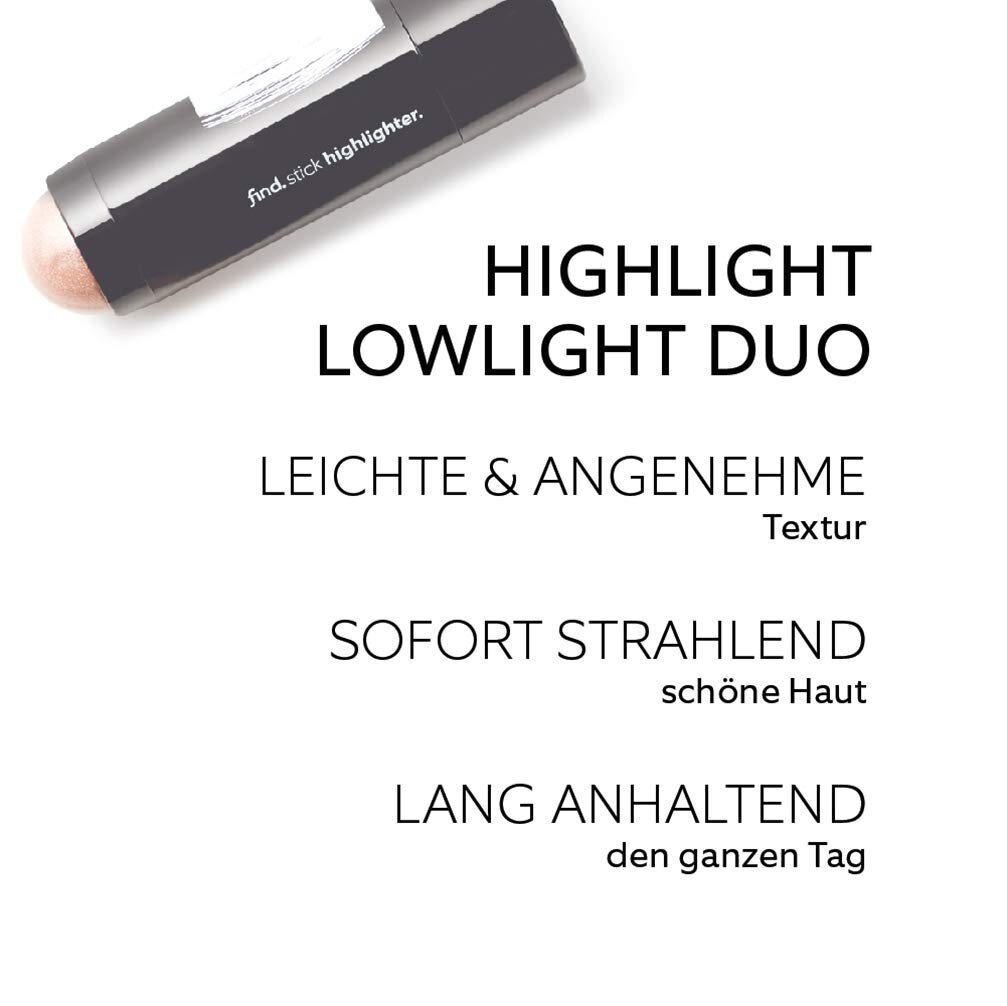 Kosmetikos rinkinys Find: Švytėjimo suteikiantys pieštukai Highlighter, 2 x 6 g kaina ir informacija | Bronzantai, skaistalai | pigu.lt