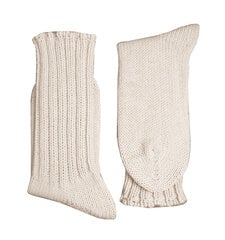Носки женские шерстяные, кремовые цена и информация | Женские носки | pigu.lt