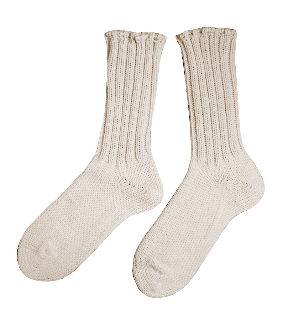 Vilnonės kojinės moterims, baltos kaina ir informacija | Moteriškos kojinės | pigu.lt