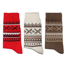 Moteriškos vilnonės kojinės, raudonos kaina ir informacija | Moteriškos kojinės | pigu.lt