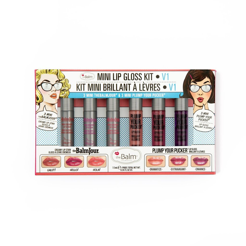 Lūpų blizgių rinkinys Vol 1 theBalm, 6 vnt цена и информация | Lūpų dažai, blizgiai, balzamai, vazelinai | pigu.lt