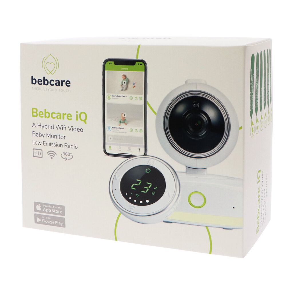 Hibridinis „Wifi“ kūdikių vaizdo monitorius Bebcare iQ kaina ir informacija | Mobilios auklės | pigu.lt