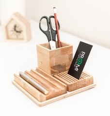 Подставка для карандашей из дерева цена и информация | Другие оригинальные подарки | pigu.lt