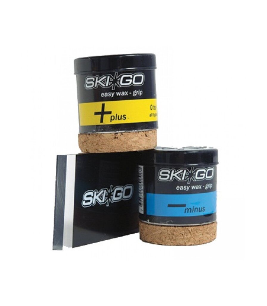 Atsispyrimo tepalų rinkinys pradedantiesiems Skigo Easywax Grip,2x45g цена и информация | Lygumų slidžių priežiūros priemonės | pigu.lt