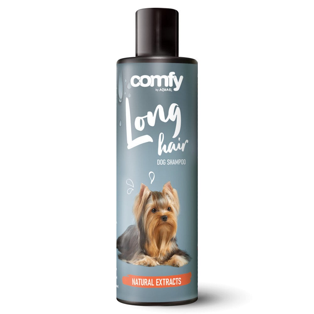 Comfy šampūnas ilgų plaukų šunims, 250 ml цена и информация | Kosmetinės priemonės gyvūnams | pigu.lt