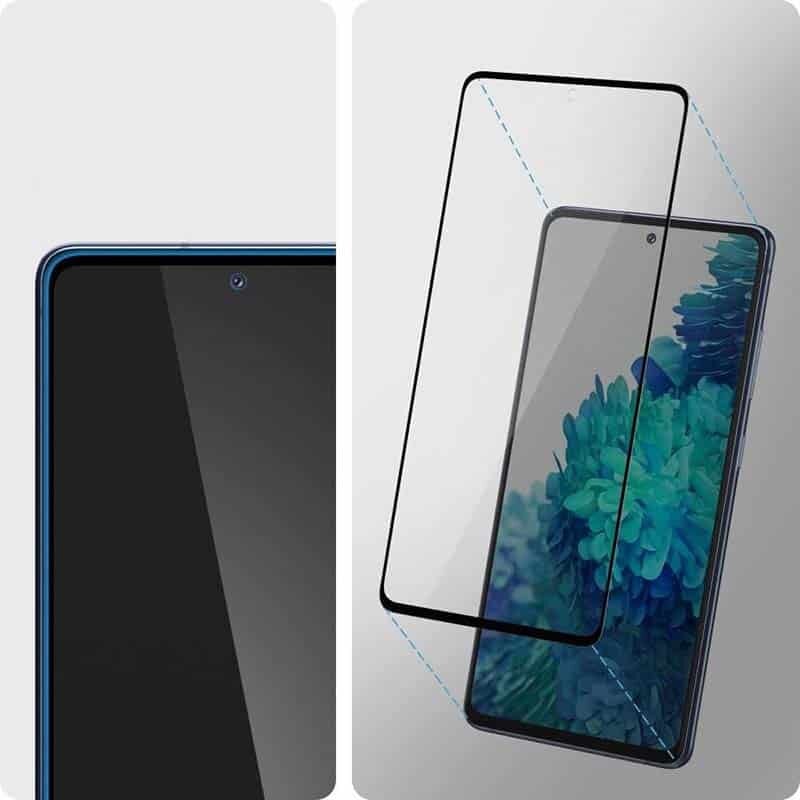 Apsauginis stiklas Spigen Glas.TR Slim FC skirtas Samsung Galaxy S20 FE цена и информация | Apsauginės plėvelės telefonams | pigu.lt