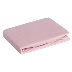 Простыня на резинке 90X200 см, розовая цена и информация | Простыни | pigu.lt