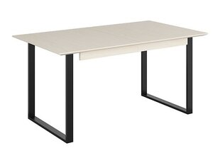 Išskleidžiamas stalas BRW Vario Fusion 140 NMPK, baltas/juodas kaina ir informacija | Virtuvės ir valgomojo stalai, staliukai | pigu.lt