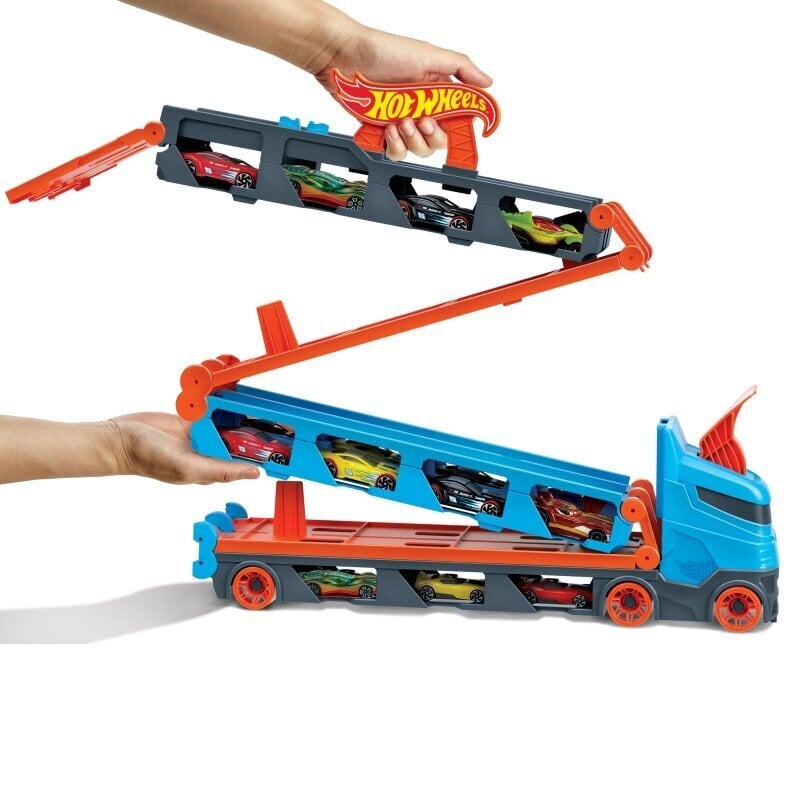 Transformuojamas transporteris-lenktynių trasa Hot Wheels kaina ir informacija | Žaislai berniukams | pigu.lt