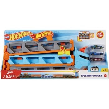 Transformuojamas transporteris-lenktynių trasa Hot Wheels kaina ir informacija | Žaislai berniukams | pigu.lt