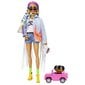 Lėlė Barbie Extra su džinsiniu švarkeliu kaina ir informacija | Žaislai mergaitėms | pigu.lt