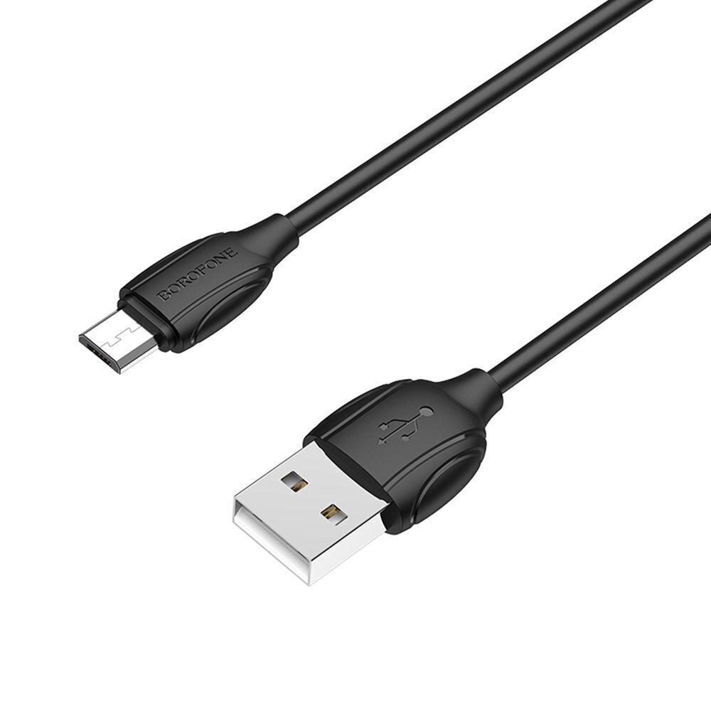 Kabelis Borofone Benefit USB - microUSB, 1m kaina ir informacija | Kabeliai ir laidai | pigu.lt