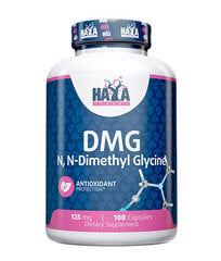 Haya Labs DMG (dimetilglicinas) 100kaps. kaina ir informacija | Vitaminai, maisto papildai, preparatai gerai savijautai | pigu.lt