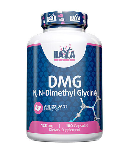 Haya Labs DMG (dimetilglicinas) 100kaps. kaina ir informacija | Vitaminai, maisto papildai, preparatai gerai savijautai | pigu.lt