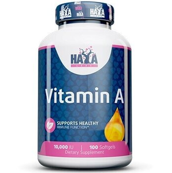 Maisto papildas Haya Labs Vitamin A 100 kaps. kaina ir informacija | Vitaminai, maisto papildai, preparatai gerai savijautai | pigu.lt