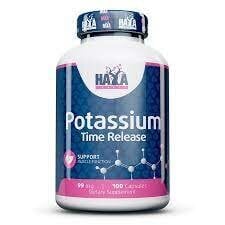 Maisto papildas Haya Labs Potassium (kalio chloridas), 100 tablečių kaina ir informacija | Vitaminai, maisto papildai, preparatai gerai savijautai | pigu.lt