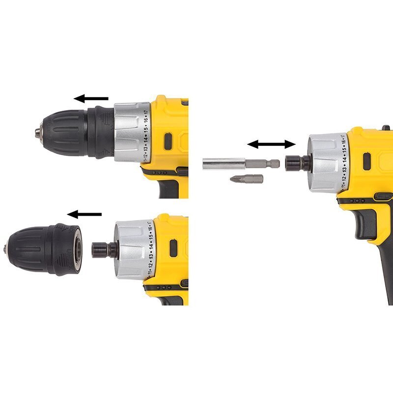 Gręžtuvas 12V 1xLi-Ion POWX0041LI POWERPLUS X kaina ir informacija | Mechaniniai įrankiai | pigu.lt