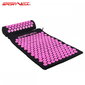 Akupresūrinis masažo kilimėlis su pagalve SportVida 65x42 cm, juodas/rožinis kaina ir informacija | Masažo reikmenys | pigu.lt