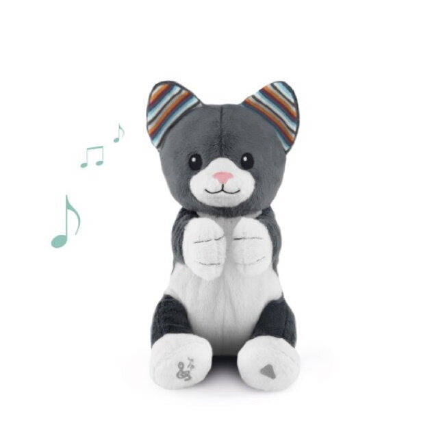 Zazu Chloe Cat - Soft toy who sing songs and clap hands for childrens (0+) kaina ir informacija | Žaislai kūdikiams | pigu.lt