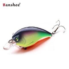 Воблер Banshee Crankbait Bass 60mm 10g VC01 Black Back, плавучий цена и информация | Воблеры, приманки, блесны | pigu.lt