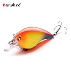 Воблер Banshee Crankbait Bass 60mm 10g VC01 Red Back, плавучий цена и информация | Воблеры, приманки, блесны | pigu.lt