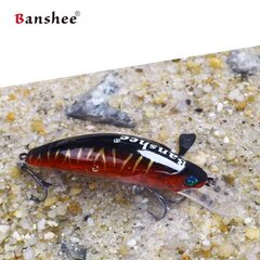 Воблер Banshee Crankbait 45мм 4.7г GO-CM001, черный/красный цена и информация | Воблеры, приманки, блесны | pigu.lt