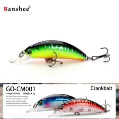 Воблер Banshee Crankbait 45мм 4.7г GO-CM001, зеленый цена и информация | Воблеры, приманки, блесны | pigu.lt