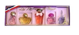 Набор Charrier Parfums Coffret "Roses" для женщин: Air de France EDP, 8 мл + Ambre EDP, 5,2 мл + Gérine EDP, 4,9 мл + Mon otage EDP, 5,2 мл + Reine de Mai EDP, 5,2 мл цена и информация | Женские духи | pigu.lt