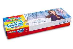 Guašas Colorino Disney Frozen II, 12 spalvų, 20 ml (sidarbinė ir auksinė spalvos) kaina ir informacija | Piešimo, tapybos, lipdymo reikmenys | pigu.lt