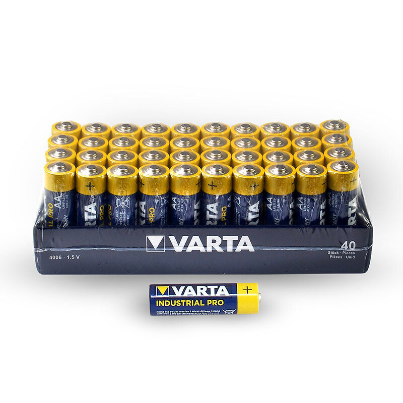 Baterijos Varta Inustrial Pro AA LR6 1.5V, 40vnt цена и информация | Elementai | pigu.lt