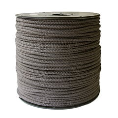 Веревка для вязания 5.5 мм. цвет темно серый(Нр. 21) 200 м. цена и информация | Принадлежности для вязания крючком | pigu.lt