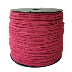 Virvė nėrimui 5.5 mm. spalva rožinė(Nr. 53) 200 m. kaina ir informacija | Nėrimo priemonės | pigu.lt