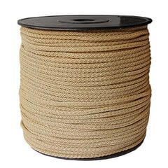 Веревка для вязания 5.5 мм. цвет кремовый глянцевый(Нр. 61) 200 м. цена и информация | Принадлежности для вязания крючком | pigu.lt