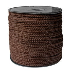 Веревка для вязания 5.5 мм. цвет коричневый глянцевый(Нр. 62) 200 м. цена и информация | Принадлежности для вязания крючком | pigu.lt