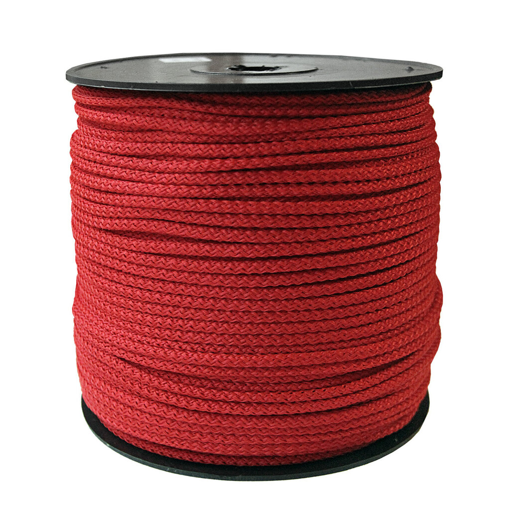 Virvė nėrimui 5.5 mm. spalva raudona blizgi(Nr. 68) 200 m. kaina ir informacija | Nėrimo priemonės | pigu.lt