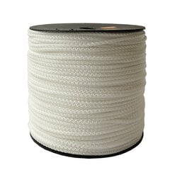 Веревка для вязания 5.5 мм. цвет белый глянцевый(Нр. 108) 200 м. цена и информация | Принадлежности для вязания крючком | pigu.lt