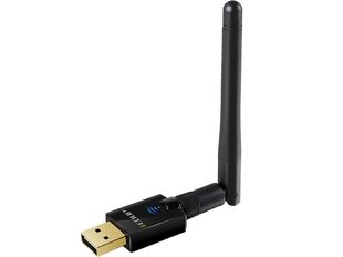 Двухдиапазонный 600 Mbps USB WiFi-адаптер EDUP EP - AC1607 2,4 ГГц / 5,8 ГГц / с внешней антенной, черный цена и информация | Адаптеры, USB-разветвители | pigu.lt