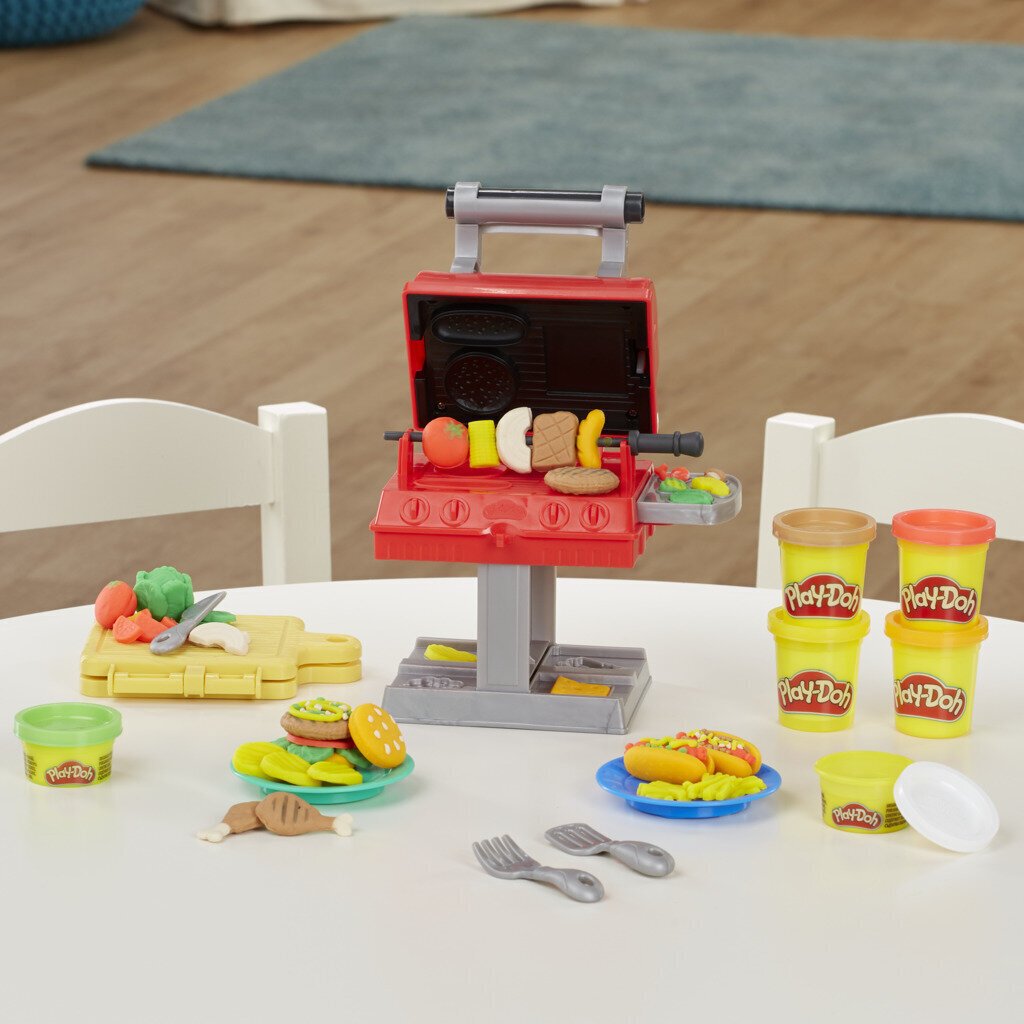 Plastilino rinkinys Grilis Play-Doh Kitchen Creations kaina ir informacija | Lavinamieji žaislai | pigu.lt